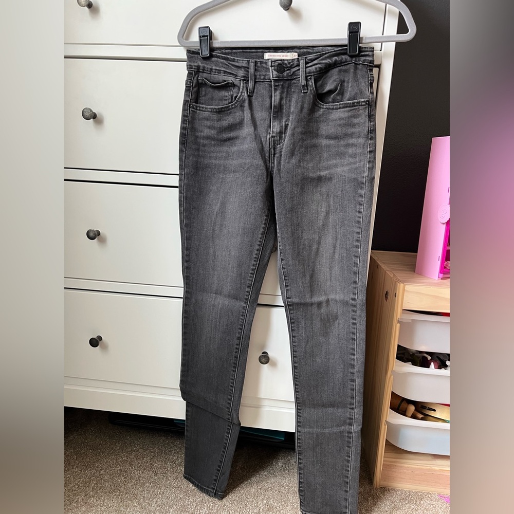 GUC Levi’s High Rise Washed Black Gray Skinny Jeans 27